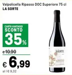 Iper La Grande Valpolicella Ripasso DOC Superiore LA SORTE offerta