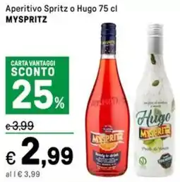 Iper La Grande Aperitivo Spritz o Hugo MYSPRITZ offerta