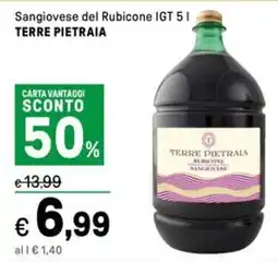 Iper La Grande Sangiovese del Rubicone IGT TERRE PIETRAIA offerta