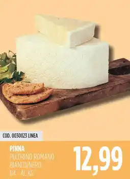 Carico Cash & Carry Pinna pecorino romano bianco/nero offerta