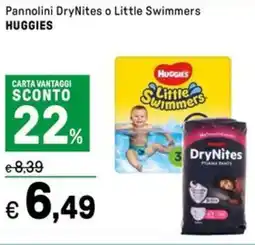 Iper La Grande Pannolini DryNites o Little Swimmers HUGGIES offerta