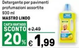 Iper La Grande Detergente per pavimenti MASTRO LINDO offerta