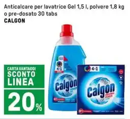 Iper La Grande Anticalcare per lavatrice Gel, polvere o pre-dosato 30 tabs CALGON offerta