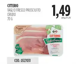 Carico Cash & Carry Citterio taglio fresco prosciutto crudo offerta