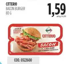Carico Cash & Carry Citterio bacon burger offerta