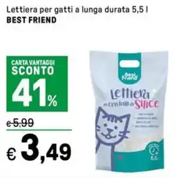 Iper La Grande Lettiera per gatti a lunga durata BEST FRIEND offerta