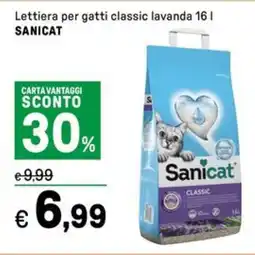 Iper La Grande Lettiera per gatti classic lavanda SANICAT offerta