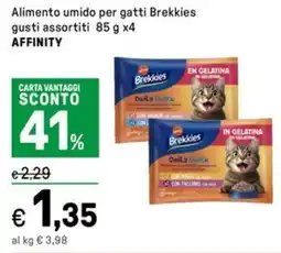Iper La Grande Alimento umido per gatti Brekkies AFFINITY offerta
