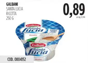 Carico Cash & Carry Galbani santa lucia ricotta offerta