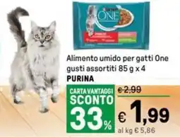 Iper La Grande Alimento umido per gatti One PURINA offerta