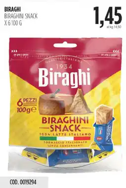 Carico Cash & Carry Biraghi biraghini snack offerta