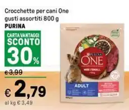Iper La Grande Crocchette per cani One PURINA offerta