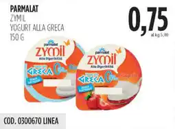 Carico Cash & Carry Parmalat zymil yogurt alla greca offerta