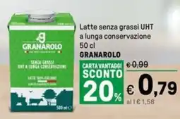 Iper La Grande Latte senza grassi UHT a lunga conservazione GRANAROLO offerta