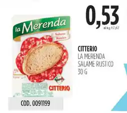 Carico Cash & Carry Citterio la merenda salame rustico offerta