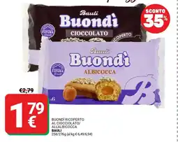 Supermercati Gulliver Buondì ricoperto al ciocciolato/ all'albicocca BAULI offerta