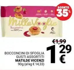 Supermercati Gulliver Bocconcini di sfoglia MATILDE VICENZI offerta