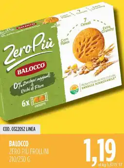 Carico Cash & Carry Balocco zero più frollini offerta