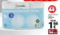 Supermercati Gulliver Carta igienica 2 veli CONSILIA offerta