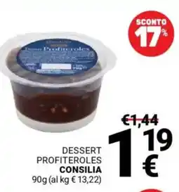 Supermercati Gulliver Dessert profiteroles CONSILIA offerta