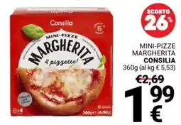 Supermercati Gulliver Mini-pizze margherita CONSILIA offerta