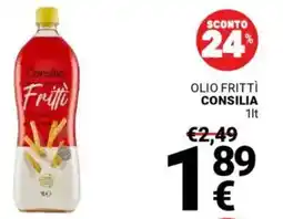 Supermercati Gulliver Olio frittì CONSILIA offerta