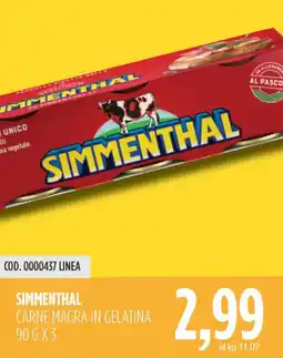 Carico Cash & Carry Simmenthal carne magra in gelatina offerta
