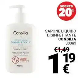 Supermercati Gulliver Sapone liquido disinfettante CONSILIA offerta