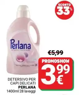 Supermercati Gulliver Detersivo per capi delicati PERLANA offerta