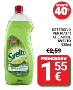 Supermercati Gulliver Detersivo per piatti al limone SVELTO offerta