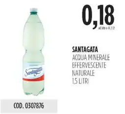 Carico Cash & Carry Santagata acqua minerale effervescente naturale offerta