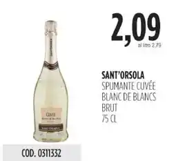 Carico Cash & Carry Sant'orsola spumante cuvée blanc de blancs brut offerta