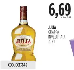 Carico Cash & Carry Julia grappa invecchiata offerta