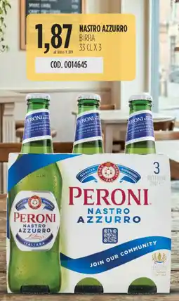 Carico Cash & Carry Nastro azzurro birra offerta