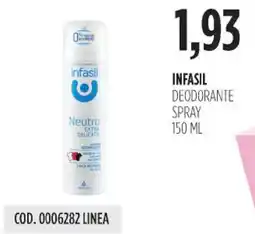 Carico Cash & Carry Infasil deodorante spray offerta