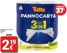 Supermercati Gulliver Pannocarta 3in1 TUTTO offerta