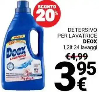 Supermercati Gulliver Detersivo per lavatrice DEOX offerta