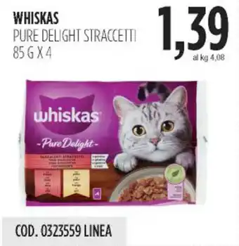 Carico Cash & Carry Whiskas pure delight straccetti offerta