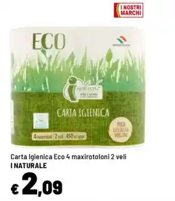 Iper La Grande Carta Igienica Eco I NATURALE offerta