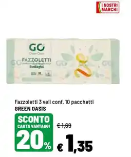 Iper La Grande Fazzoletti GREEN OASIS offerta