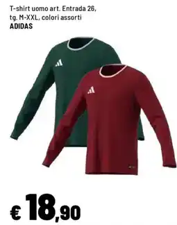 Iper La Grande T-shirt uomo art. Entrada 26, ADIDAS offerta