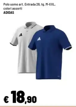 Iper La Grande Polo uomo art. Entrada 26, ADIDAS offerta
