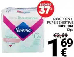 Supermercati Gulliver Assorbenti pure sensitive NUVENIA offerta