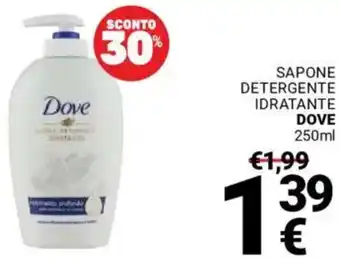 Supermercati Gulliver Sapone detergente idratante DOVE offerta