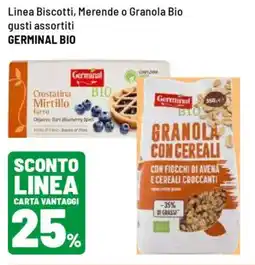 Iper La Grande Linea Biscotti, Merende o Granola Bio GERMINAL BIO offerta