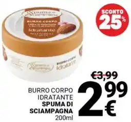 Supermercati Gulliver Burro corpo idratante SPUMA DI SCIAMPAGNA offerta
