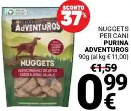 Supermercati Gulliver Nuggets per cani PURINA ADVENTUROS offerta