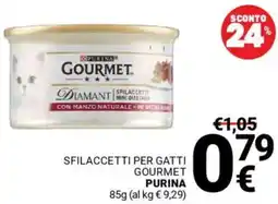 Supermercati Gulliver Sfilaccetti per gatti gourmet PURINA offerta