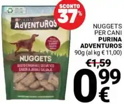 Supermercati Gulliver Nuggets per cani PURINA ADVENTUROS offerta