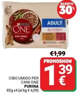 Supermercati Gulliver Cibo umido per cani one PURINA offerta